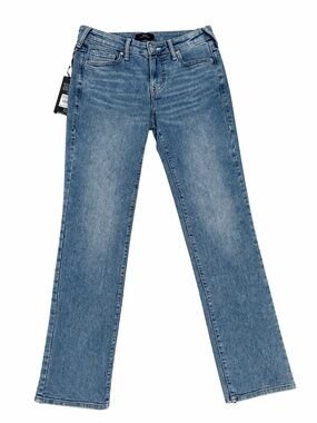 True Religion Billie Mid Rise Straight Jeans Light Wash Size 28 NWT